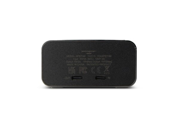 Chargeur sans fil Xoopar Reddi Charge PD avec horloge - Gris foncé