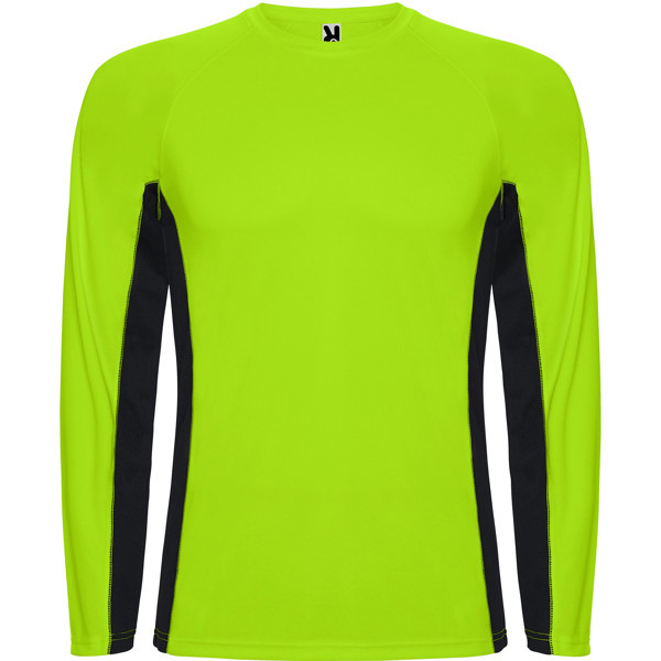Shanghai Long Sleeve T-Shirt - FLUOR GREEN/BLACK / S