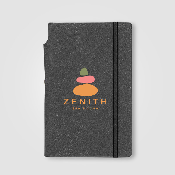 Frey Recycled Whiteboard Notepad Journal - A6 - Black / Silkscreen