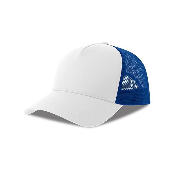 Boné Rapper Cotton-S - Branco / Azul marinho 