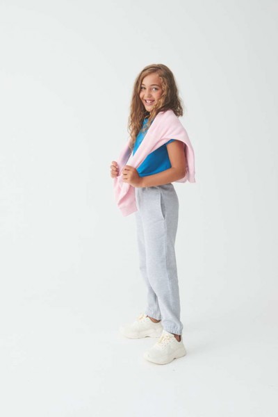 Kids Cuffed Jogpants - Heather Grey / 12/13