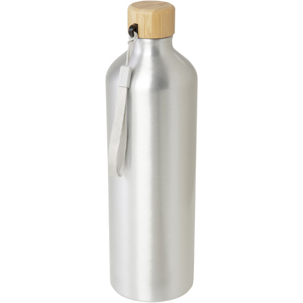 Garrafa de água em alumínio reciclado com certificação RCS de 1000 ml "Malpeza"