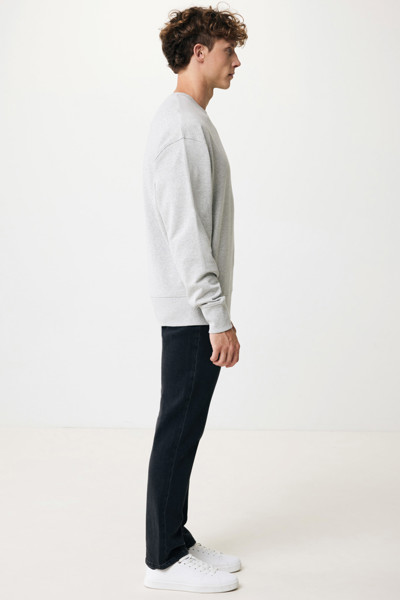 Mikina Iqoniq Kruger relaxed fit z recykl. bavlny - Heather Grey / XL