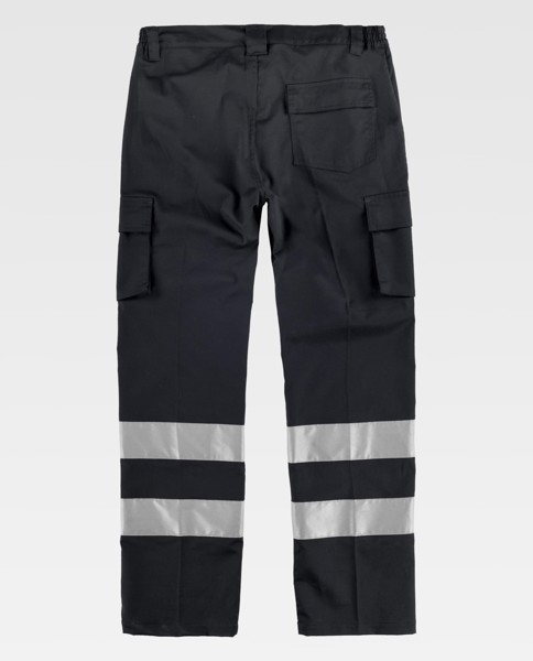 Calças de Visibilidade Flúor - Preto 