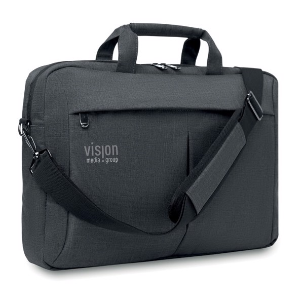 Laptop bag in 2 tone 360d Stockholm - Grey