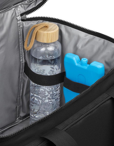 Recycled Large Cooler Shoulder Bag - Black / ONE SIZE