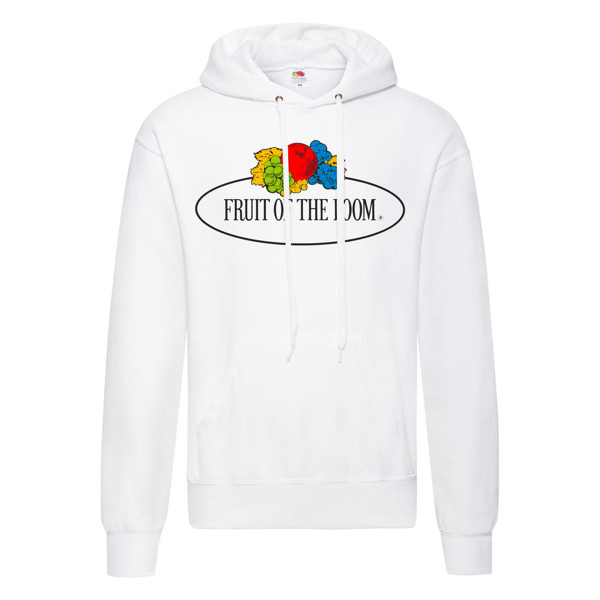 Vintage Hooded Sweat Classic Large Logo Print - White / S