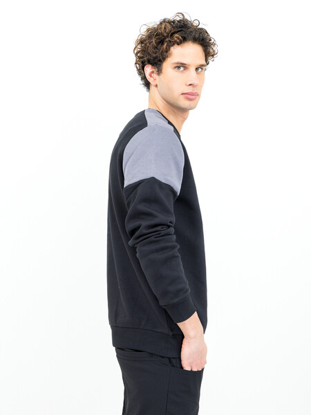 Printer Prime Crewneck Black/Anthra XS