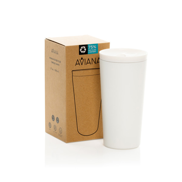Aviana™ Rowan RCS Recycled Tumbler 500 ML - White