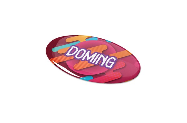 Doming Ovale 60x35 mm - Blanc