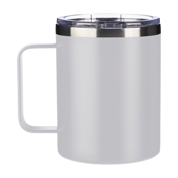 Copo térmico de parede dupla Renate | Reciclado | 300 ml - branco