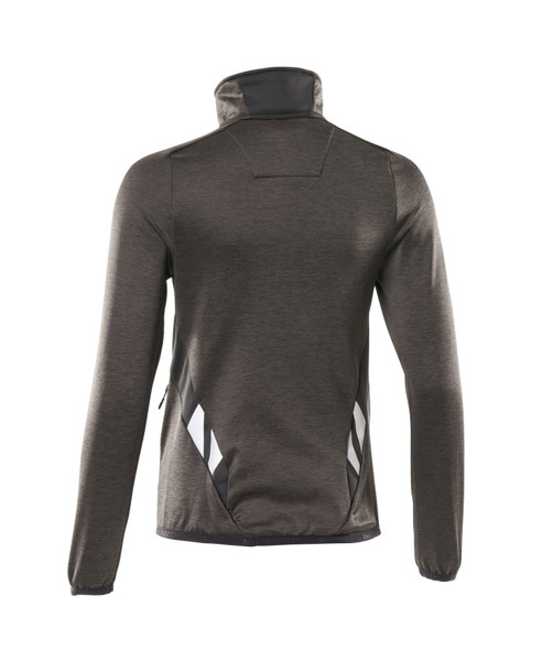 Fleece Jumper with half zip - MASCOT® - Dark Anthracite / Black / 4XL