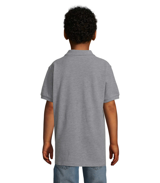 PERFECT KIDS POLO 180 - Grey Melange 2L