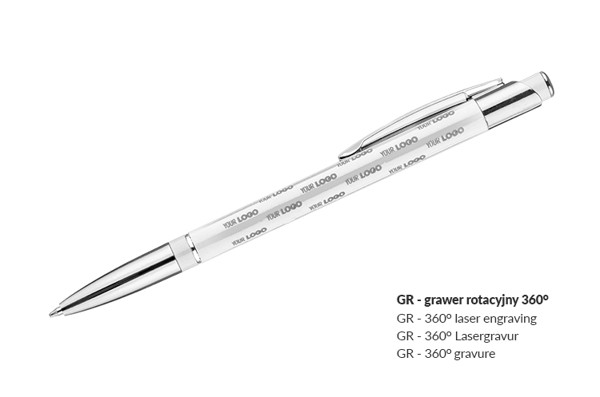 Ball pen SLIM - white