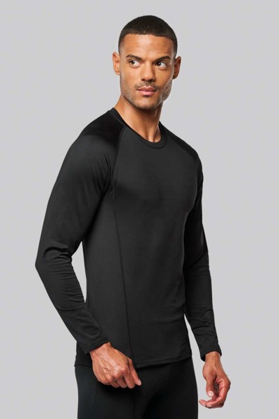 Adults' Long-Sleeved Base Layer Sports T-Shirt - White / L