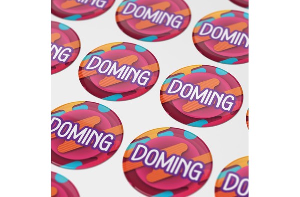 Doming Round Ø 35 mm - White