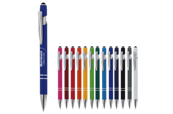 Ball pen Paris Metal soft touch - White