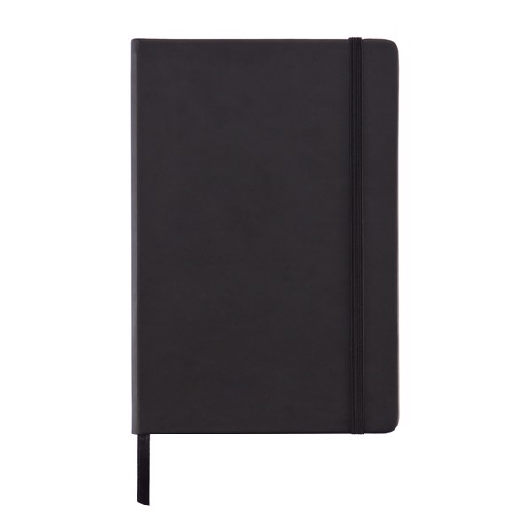 Deluxe hardcover PU A5 notebook - Black