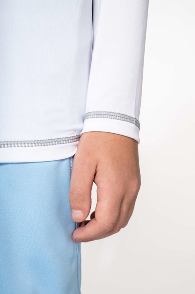 Children’S Long-Sleeved Technical T-Shirt With Uv Protection - White / 12/14