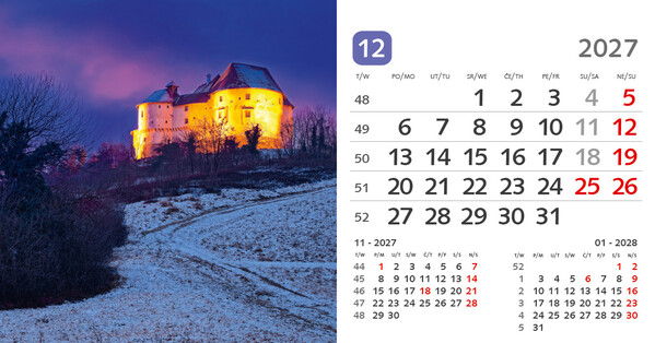Stolni kalendar – Croatia