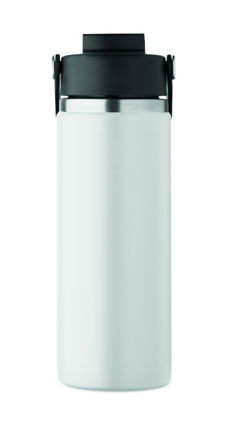 Double wall bottle 500 ml Suma Grip - White