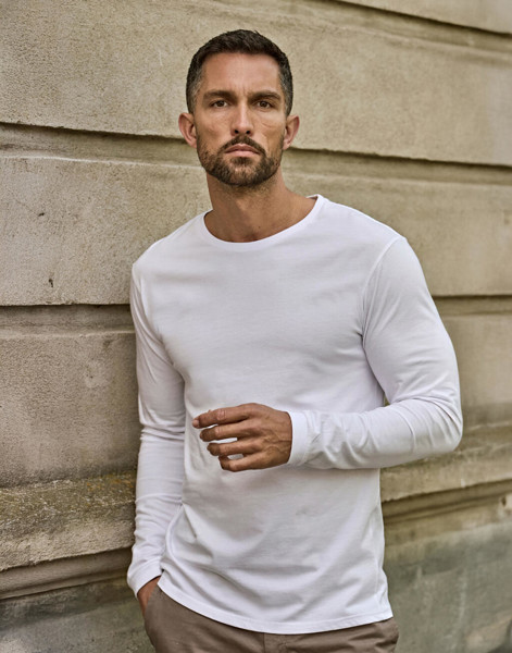 Long Sleeve Fashion Sof Tee - White / 4XL