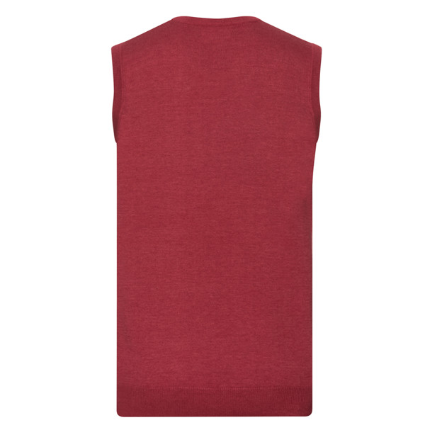 Pulôver De Alças Homem 275G - 50% Algodão/ 50% Acrílico - Vermelho Escuro / 2XL