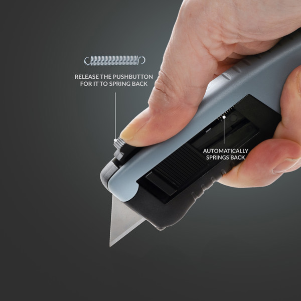 XD - RCS certified recycled plastic Auto retract safety knife