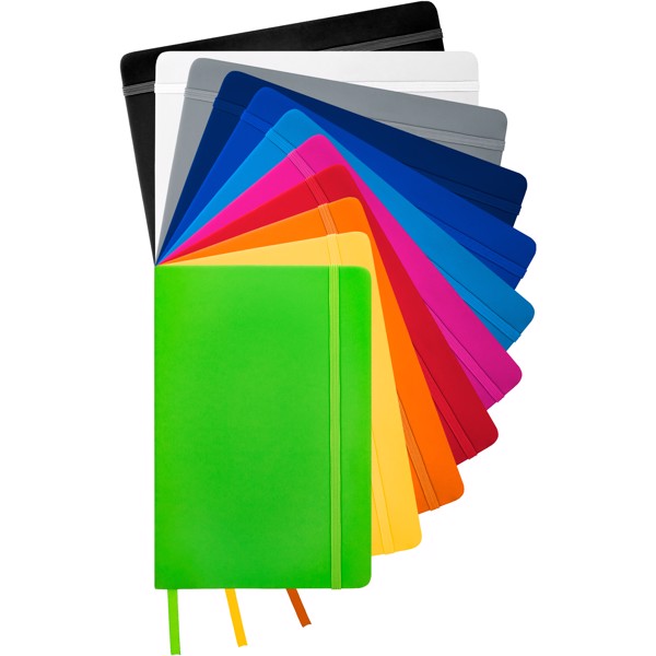 Carnet de notes A5 Spectrum à couverture rigide - Blanc