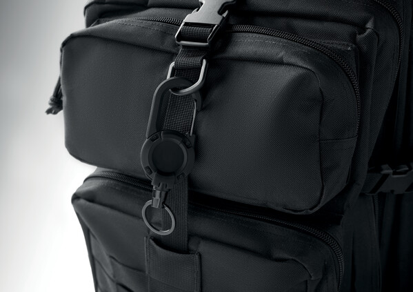 Retractable badge holder Stiba - Black