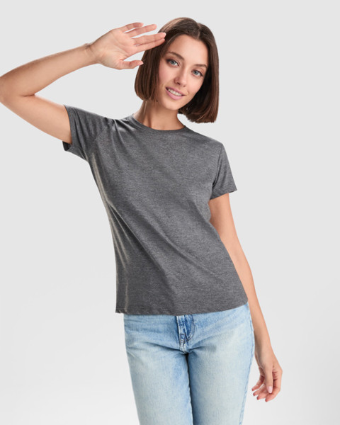 Fox Woman T-Shirt - Heather Bottle Green / M