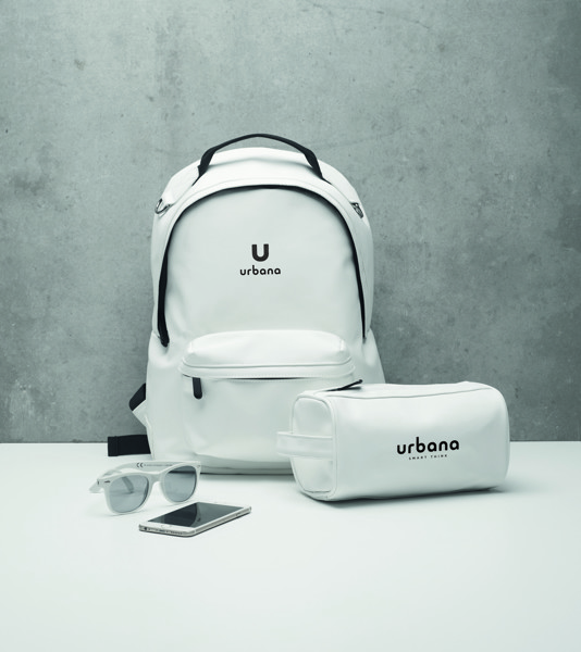 Zaino in PU morbido, laptop 15" Bai Backpack - Bianco