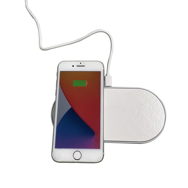 Double Wireless Fast Charger - WHITE
