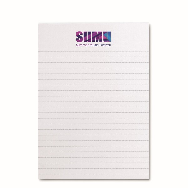 A6 size writing pad (EU made) - Full colour