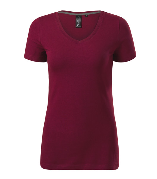 Tričko Dámské Malfini Premium® Action V-Neck - Garnet / S