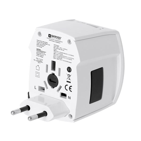 Universal Travel Adapter Skross MUV USB 30W PD