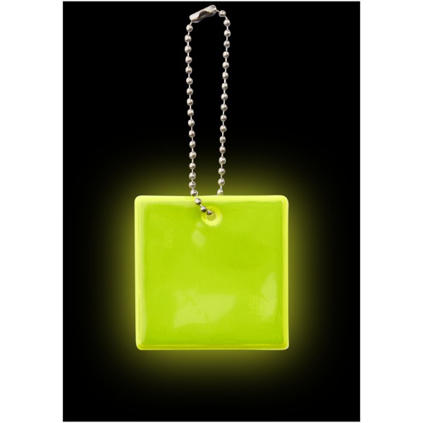 Suporte refletor em forma de quadrado - Amarelo neón