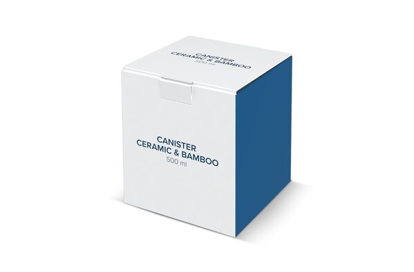 Beholder i keramik og bambus 500 ml