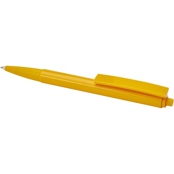 Penna a sfera in plastica riciclata Elsa (inchiostro nero) - Giallo