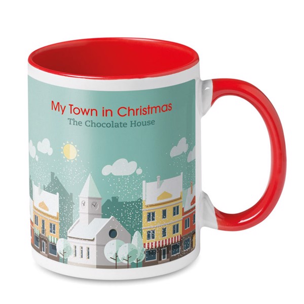 Coloured sublimation mug Sublimcoly - Red