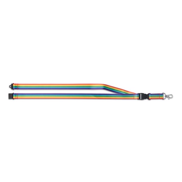 MB - Rainbow RPET lanyard Bowyard