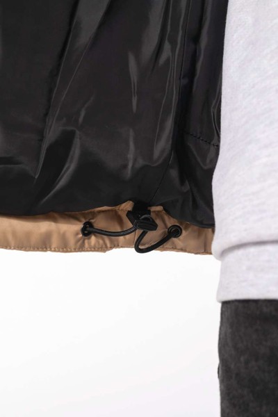 Unisex Bi-Tone Padded Bodywarmer - Wet Sand / Black / S