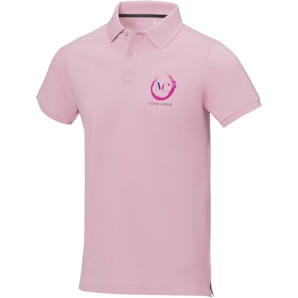 Polo de manga curta para homem de 200 g/m² Calgary - Rosa claro / S