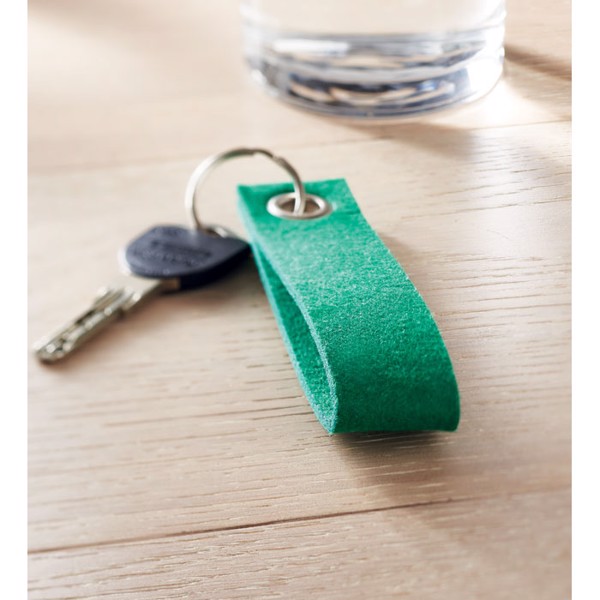 RPET felt key ring Suora - Black