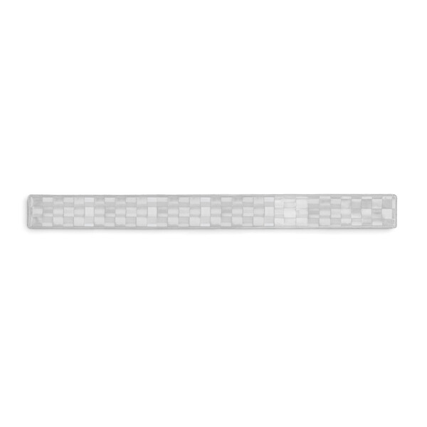 Reflective safety slap band with chequered surface (EN17353) - Chequered Silver / 32x3cm
