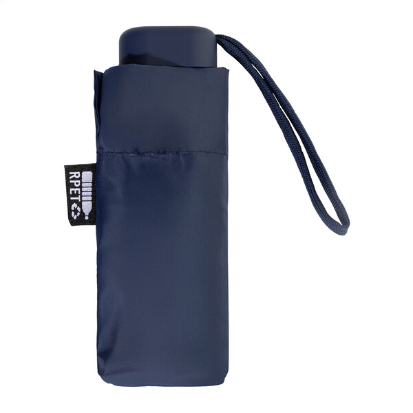 Mini parapluie en RPET Fractus - Bleu Foncé