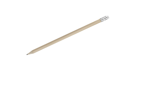 Pencil with eraser STUDENT - white