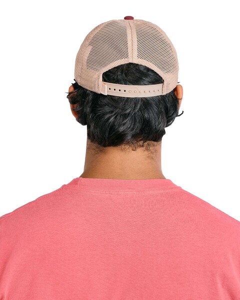 Sunwashed Trucker Cap - Black / Tan