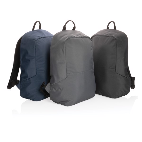 Sac à dos antivol en rPET Impact AWARE™ - Bleu Marine