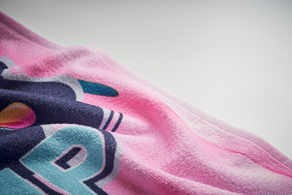 Full colour beach towel in 300/350gsm polycotton - 70x140cm / Individual polybag / 350gsm